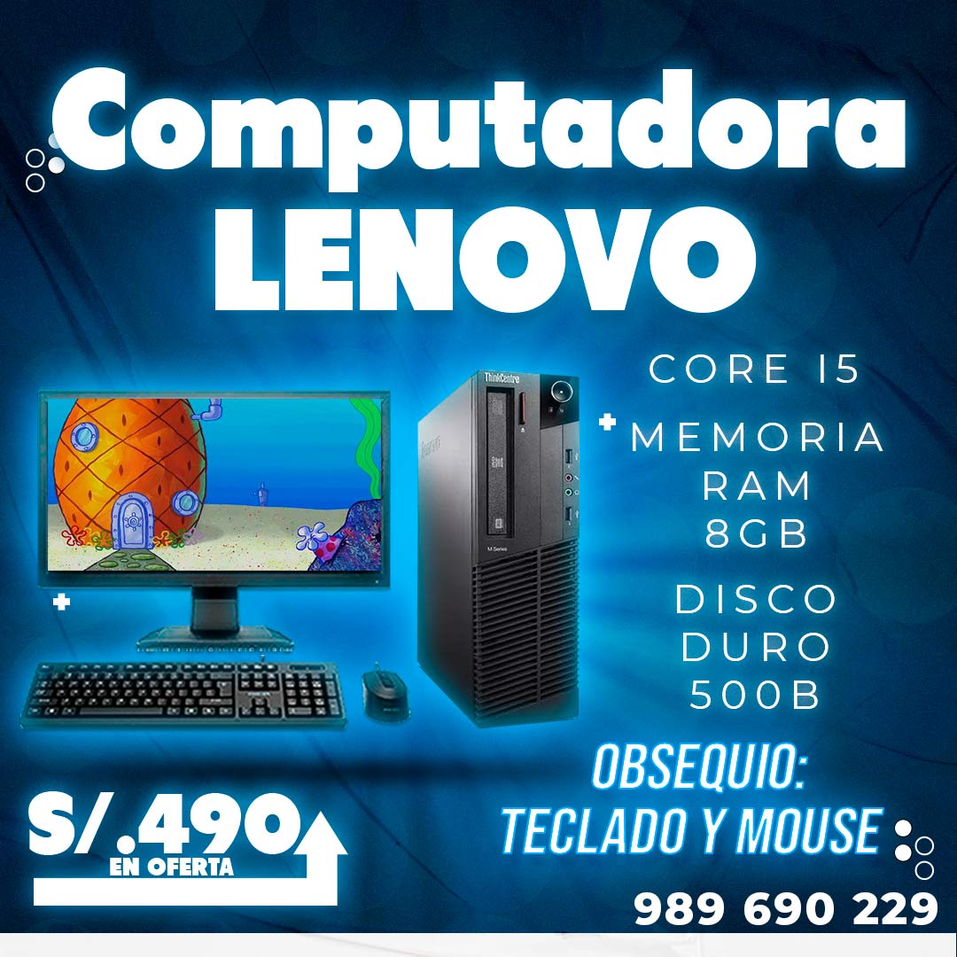 venta de computadora lenovo core i5